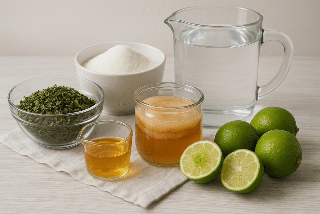 Recette Facile de Kombucha au Thé Vert (Guide Complet) 3 ingrédients recette kombucha thé vert